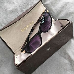 ✨️Gucci sunglasses 🕶 GG3652 ⚫️ black & gold ✨️ EUC case & cloth